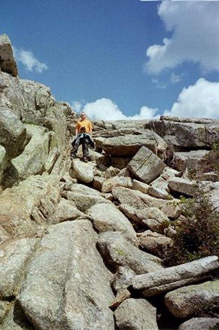 There will be sections of "boulder climbing" or "boulder scrambling"