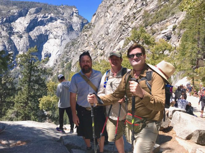 Conan, Sean & Liam at the top of Vernal Falls