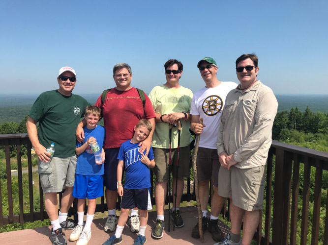 Today's group who hiked to the top of Agamenticus