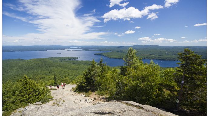 View from the summit of Mount Major, New Hampshire